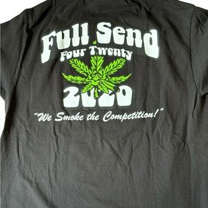 Full Send Nelk Boys 420 Tee. Black. Size L. GUC